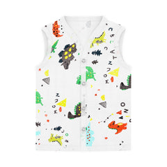 Baby Unisex Organic Cotton Muslin Jhabla and Nappy Set| Dinopark, Lion Jungle, Unicorn |  Pack of 3