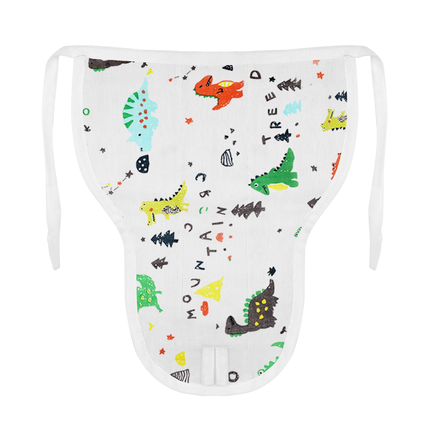 Baby Unisex Organic Cotton Muslin Jhabla and Nappy Set| Dinopark, Lion Jungle, Unicorn |  Pack of 3