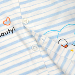 Baby Organic Cotton Co-ord Set- Blue | Heart