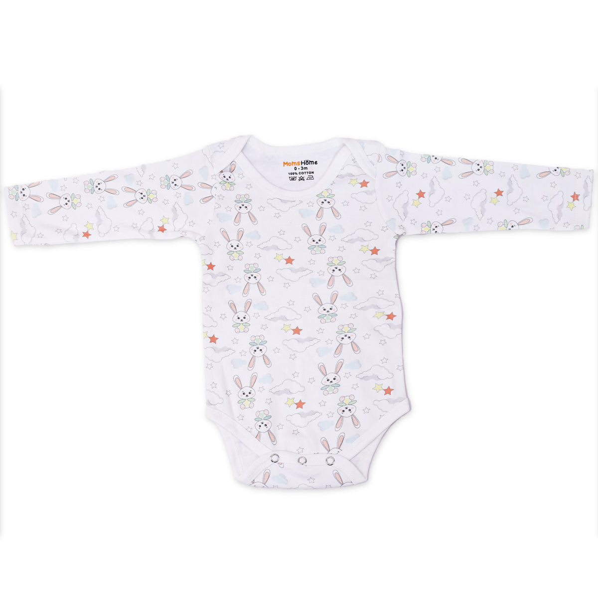 Organic Cotton Baby Full Sleeve Onesie | Bunny | Pack of 1
