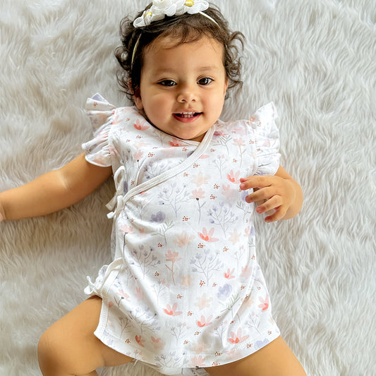 New Born Baby Gift Hamper | Baby Shower Gift Hamper | Baby Essential Clothes Set | Blossom | Pack of 7
