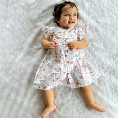 Baby Girl Organic Cotton Sleeveless Frock | Blossom
