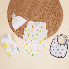 Newborn  Unisex Baby essential Combo - Multicolor  - 7 Items