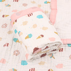 Organic Cotton 6 Layer Muslin Blanket | Super Soft Cotton Kids Blanket | 140X200 CM | 5-15 Years | Pack of 1