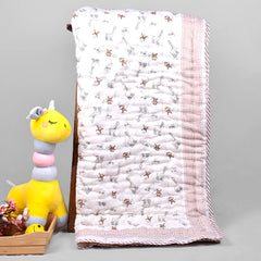 Baby Quilt Organic Cotton | Blanket | 100x150 CM | 0-5 Year | Pack of 1