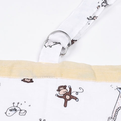 Organic Cotton Muslin Nursing Cover For Breastfeeding Feeding Apron - Jungle