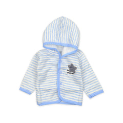 Baby Organic Cotton Hoody Warm Co-ord Set- Blue | 3-6 Months | Star