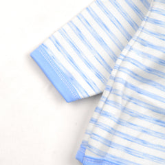 Baby Organic Cotton Hoody Warm Co-ord Set- Blue | 3-6 Months | Star