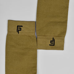 Footprints Men's Formal Organic Cotton & Bamboo Odour free Socks Khaki