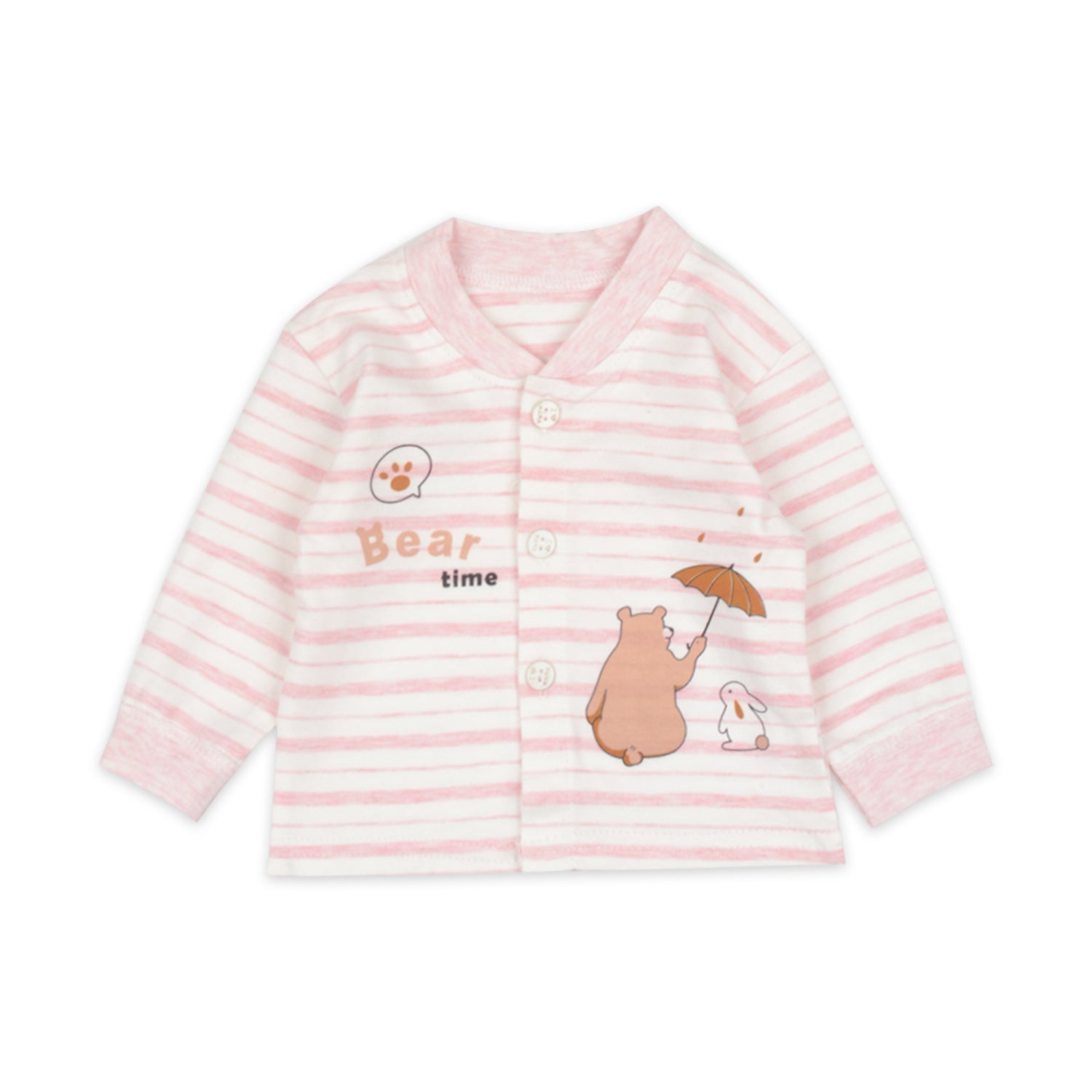 Baby Organic Cotton Co-ord Set- Pink | Bear