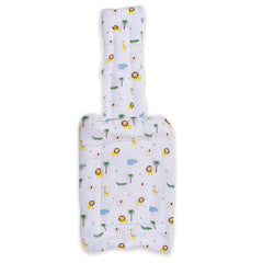 Moms Home Baby Organic Cotton Muslin Sleeping cum Carrying Nest Bag- Jungle Safari 0-3 Months