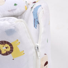Moms Home Baby Organic Cotton Muslin Sleeping cum Carrying Nest Bag- Jungle Safari 0-3 Months