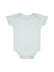 Baby Organic Cotton Onesie Navy, Grey, Light Blue | 6-12 Months | Pack of 3