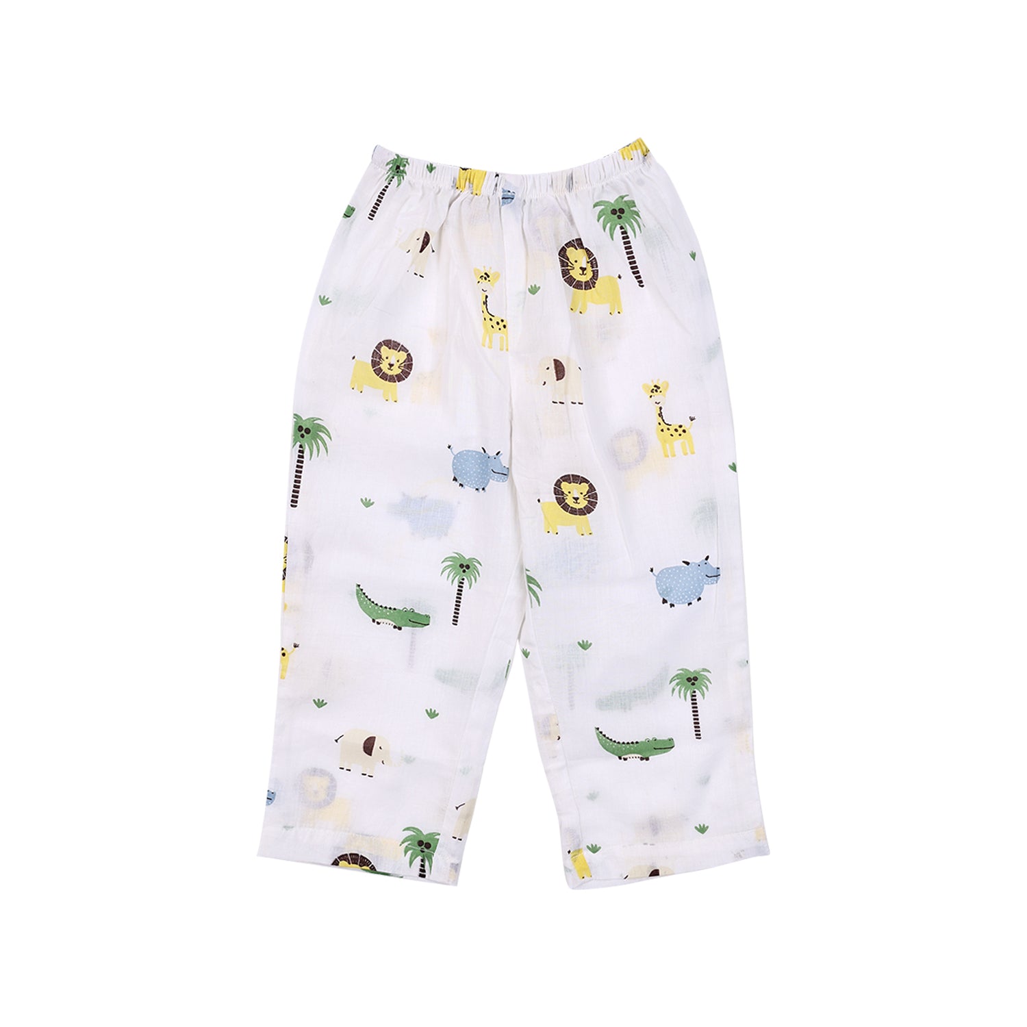 Organic Cotton Unisex Kids Pajama Set Combo | Night Suit | Sleepwear | Lion