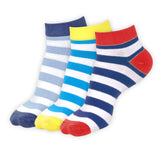 Organic Cotton & Bamboo Socks For Women -Strips |Pack of 3|