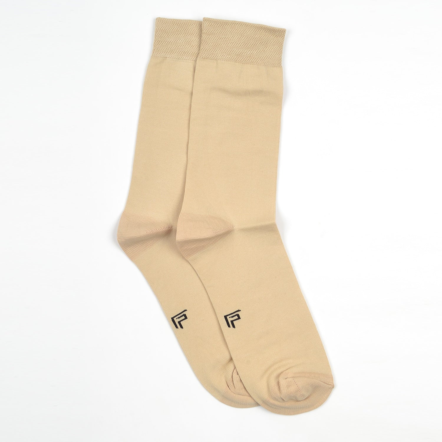 Footprints Men's Formal Organic Cotton & Bamboo Odour free Socks | Beige