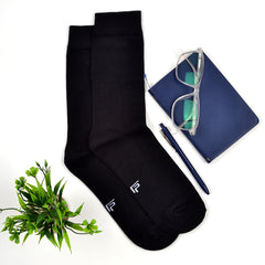 Footprints Men's Formal Organic Cotton & Bamboo Odour free Socks | Pack of 6