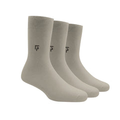 Footprints Men's Formal Organic Cotton & Bamboo Odour free Socks Grey Pack of 3