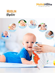 Moms Home Multicoloured 10 Pcs Cotton Gift Set