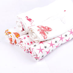 Mom's Home Organic Cotton Baby Muslin Cloth Swaddle - 0-18 Months (Pack of 5)