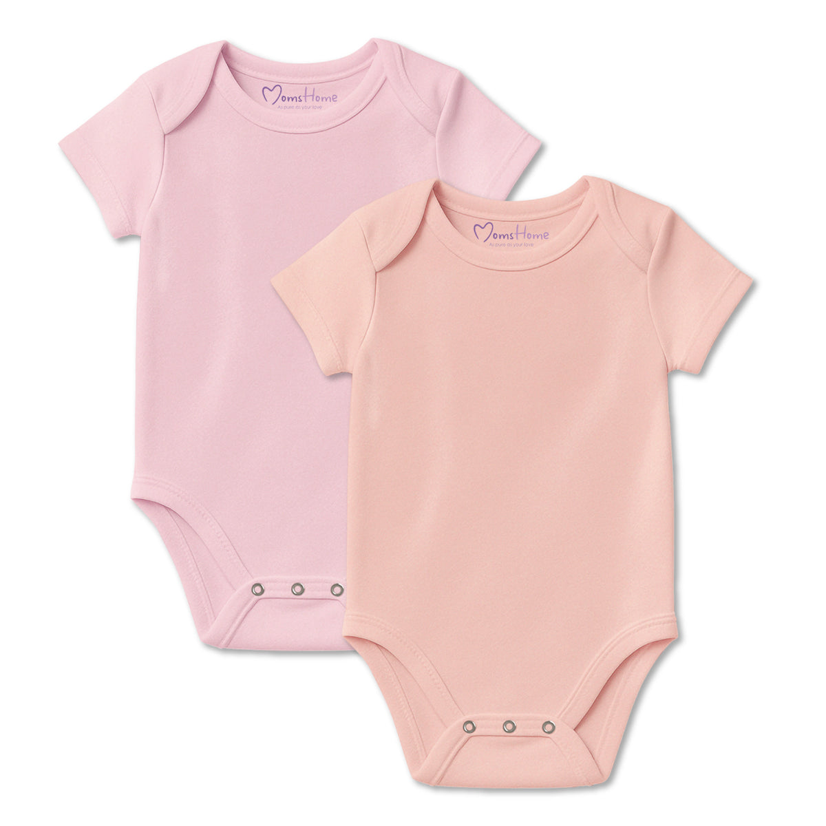 Organic Cotton Peach Baby Onesie Peach Floral Baby Outfit