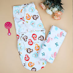 Moms Home Muslin Swaddle & Velcro Swaddle| Pack Of 2