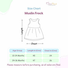 Baby Girl Organic Cotton Sleeveless Frock | Elephant
