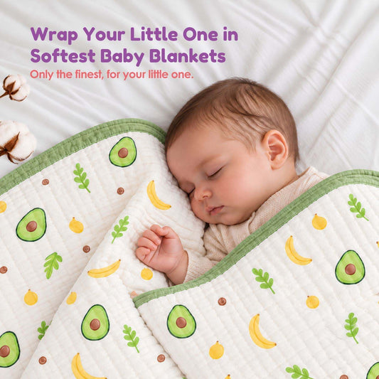 Baby 6 Layer Muslin Blanket Cum Towel | 100X100 CM | 0-3 Years | Pack of 1