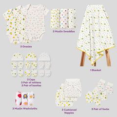 New Born Baby Essentials Gift Combo Box -0-6 Months- 35 Items