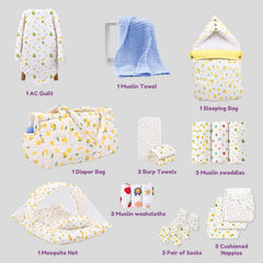 New Born Baby Essentials Gift Combo Box -0-6 Months- 40 Items