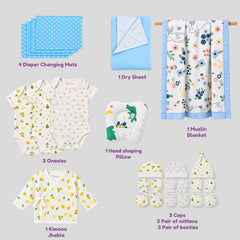 New Born Baby Essentials Gift Combo Box -0-6 Months- 40 Items