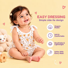 Baby Organic Cotton Knot type Jhabla | Blossom