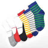 Footprints Super Soft Organic Cotton Kids Socks |Fold & Colorfull Stripes|12-24 Months| Pack of 6