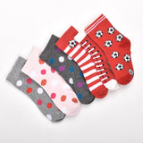 Footprints Super Soft Organic Cotton Kids  Socks | Red Baseball & Big Dot | 12-24 Months | Pack of 6