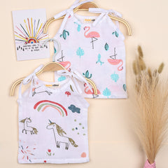 Baby Organic Cotton Knot type Jhabla | Pack of 2