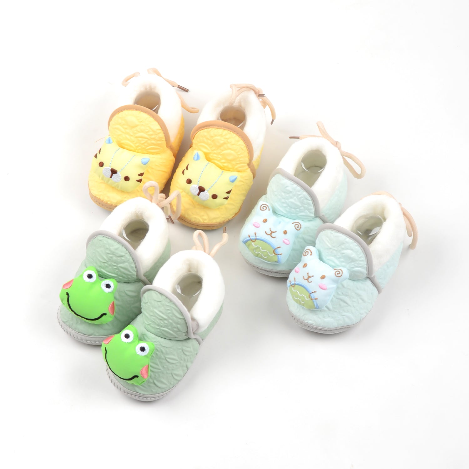Moms Home Unisex Baby Comfortable & Colourful Shoes | 6-9 Months | Pack of 3