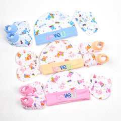 New Born Baby  Cap Mitten Booties Set ?  Gentle to Baby Delicate Skin - 3 sets