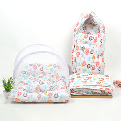 Baby AC Quilt blanket- 0-3 Year-110x120, Baby Organic Cotton Muslin Foldable Mosquito Net Bedding and  Sleeping cum carrying Nest Bag