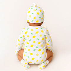 Organic Cotton Baby Essentials Gift Set | Baby Shower Gift Hamper | Baby Clothing Gift Combo | Lemon | Pack of 6