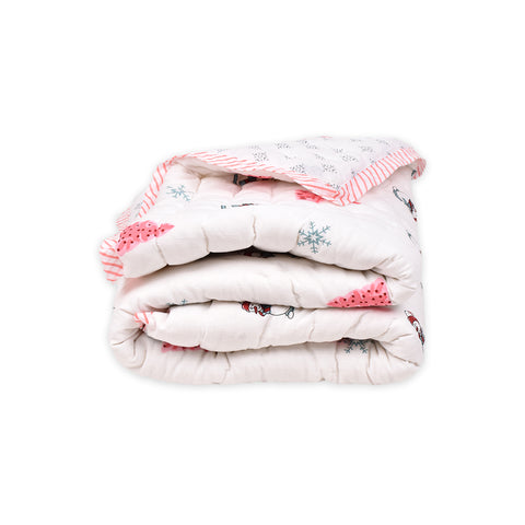 Baby Quilt - Snowman Print- 0-5 Years - 100*150* 5cms