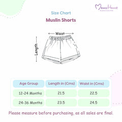 Organic Cotton Muslin T-Shirt & Short For Kids | Elegant & Comfortable Summer Wear | Set of 1