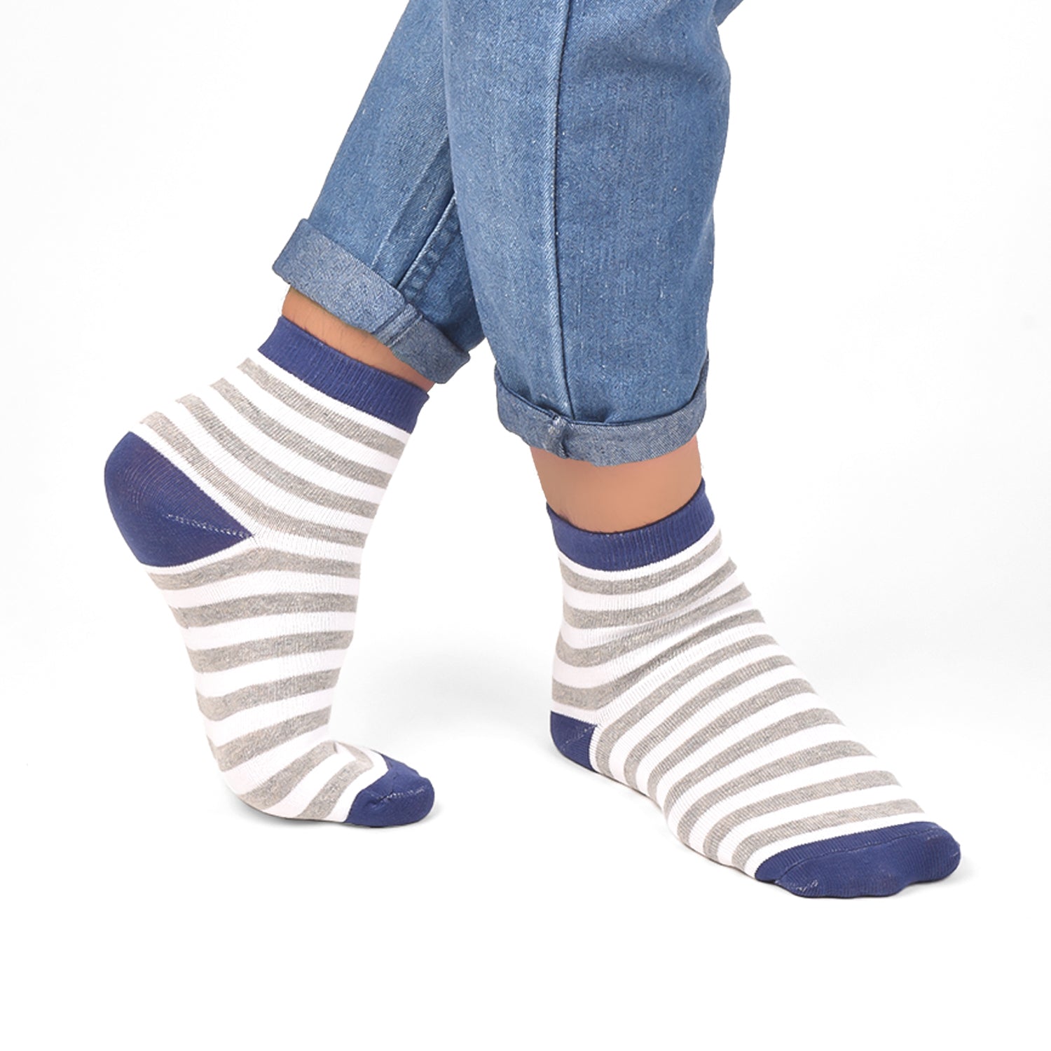 Organic Cotton & Bamboo Socks For Women -Strips |Pack of 3|