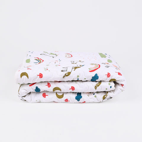 Ac Quilt Blanket cum Bedspread | 0-3 Years | 100X120 cm | Machine Washable | Unicorn