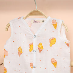 Organic Cotton Muslin Jhabla Short Set | Summer Clothing Set | 6-12 Months