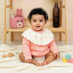 Winter Warm Woollen Full Sleeve Sweater For Baby | Flower | Pack of 1