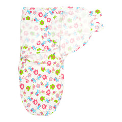 Baby Swaddle Adjustable Infant wrap- 0-3 Months -Pack of 2 -Monkey-Elephant