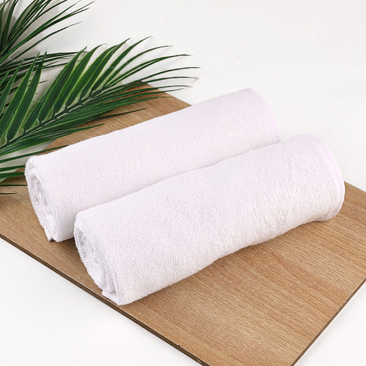 Moms Home Organic Cotton Bamboo Hand Towels- 40x60 CM | Pack of 2