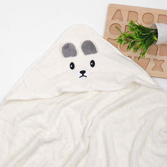 Moms Home Designer Ultra Soft Cotton Baby Hooded Bath Towel | Pack Of 2