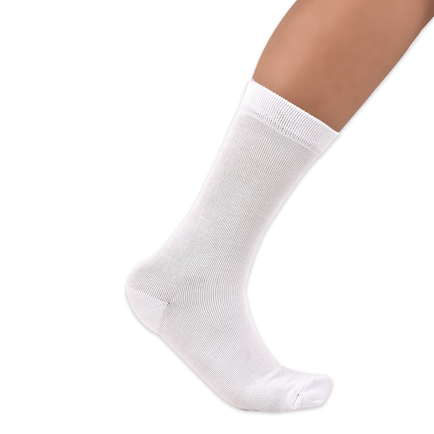 Kids Organic Cotton School Socks - Unisex - Calf length- Pack of 5 (White)- Extra soft and Breathable