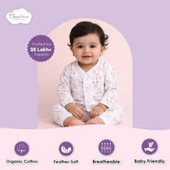 Organic Cotton Full Sleeve Baby Co-Ord Set | Soft Baby Shirt & Pant Set | Breathable Nightsuit / Sleepsuit for Infants & Toddlers | Bunny | Set of 1